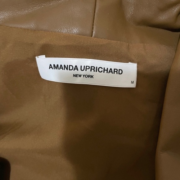 AMANDA UPRICHARD x REVOLVE tan Faux Leather
Studio Jumpsuit - Picture 3 of 3